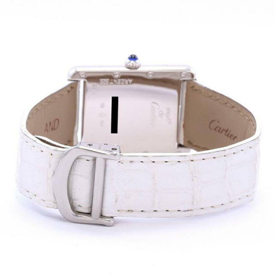 Cartier(カルティエ)のカルティエ 【CARTIER】 マストタンク LM W1014354 メンズ ホワイト シルバー925 腕時計 時計 MUST TANK LARGE MODEL WHITE SV925 【中古】  メンズの時計(腕時計(アナログ))の商品写真