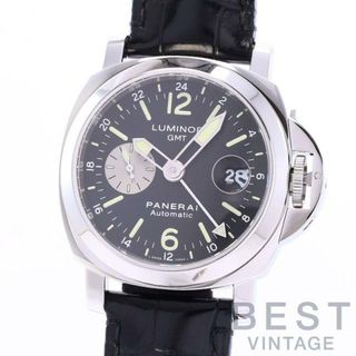 【OH済】 オフィチーネパネライ 【OFFICINE PANERAI】 ルミノールGMT 44MM PAM00088 メンズ ブラック ステンレススティール 腕時計 時計 LUMINOR GMT BLACK SS OP【中古】 