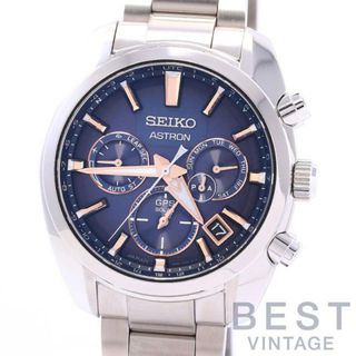 セイコー(SEIKO)のセイコー 【SEIKO】 アストロン 5Xシリーズ デュアルタイム SBXC049(5X53-0AJ0) メンズ ブルー ステンレススティール 腕時計 時計 ASTRON 5X SERIES DUAL TIME BLUE SS ソーラー電波【中古】 (腕時計(アナログ))