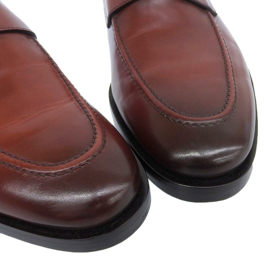 Santoni(サントーニ)のサントーニ 美品 SANTONI サントーニ Uチップ レザー クラシックローファー シューズ メンズ レッド US 7 1/2 US 7 1/2 メンズの靴/シューズ(その他)の商品写真