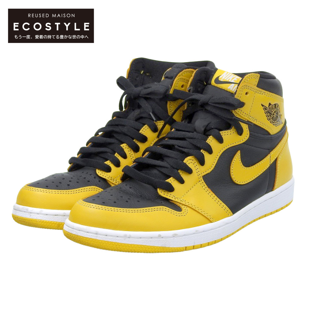 NIKE(ナイキ)のナイキ 美品 NIKE ナイキ AIR JORDAN 1 RETRO HIGH OG シューズ メンズ イエロー×ブラック 27.5cm 555088-701 27.5 メンズの靴/シューズ(その他)の商品写真