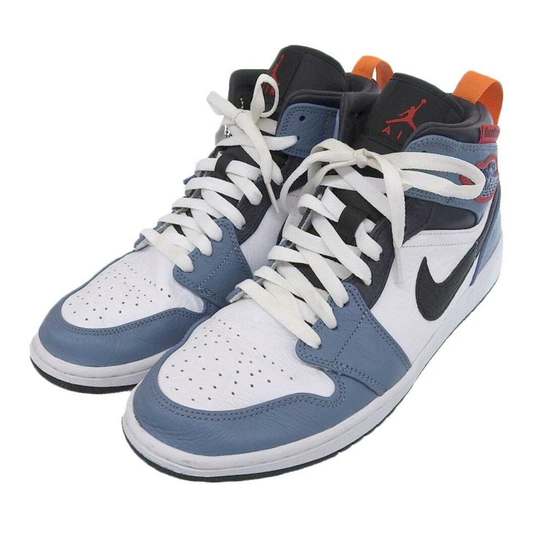 NIKE(ナイキ)のナイキ 美品 NIKE ナイキ ×Facetasm AIR JORDAN 1 MID SE Fearless シューズ メンズ ブルー系 ホワイト 27.5cm CU2802-100 27.5 メンズの靴/シューズ(その他)の商品写真