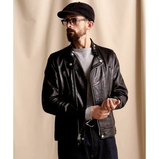 ショット(schott)のSCHOTT-DOUBLE BREAST RIDERS JACKET セミダブル(ライダースジャケット)