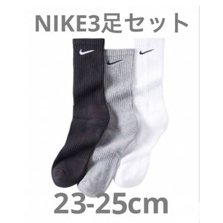 NIKE - ナイキ NIKE エブリデイ Everyday クルーソックス マルチ　3足　M