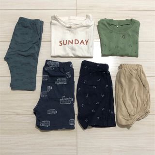 ユニクロ(UNIQLO)の男の子　夏服　まとめ売り　80cm(Ｔシャツ)