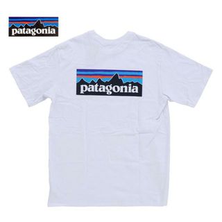 パタゴニア(patagonia)の【アウトレット】Patagonia パタゴニア M’s P-6 Logo Responsibili-Tee レスポンシビリティー 38504 メンズ Tシャツ 半袖  ホワイト 白 NKN ホワイト(Tシャツ/カットソー(半袖/袖なし))