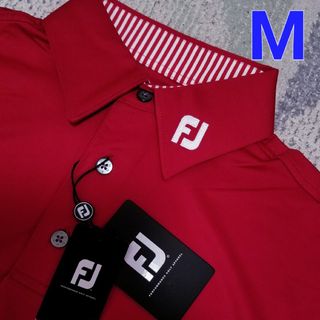 フットジョイ(FootJoy)の新品フットジョイメンズポロシャツ　レッド(ウエア)