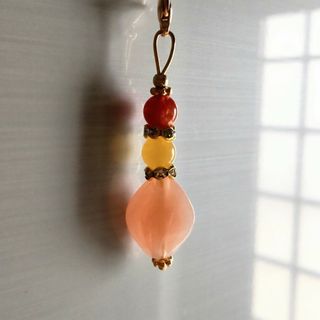 1点もの＊ハンドメイド＊幸福感に包まれ♡浮気心を阻止!!天然石お守りチャーム(チャーム)