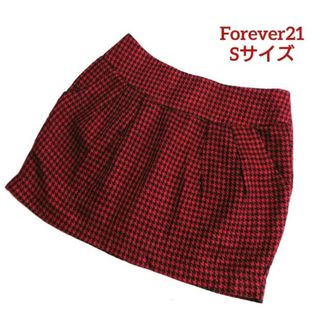 FOREVER 21 - 【処分価格】Forever21 コクーンスカート ミニスカート 千鳥格子