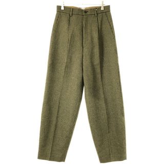 BEAUTY&YOUTH UNITED ARROWS - 6(ROKU) BEAUTY&YOUTH UNITED ARROWS ロク ビューティーアンドユース ユナイテッドアローズ HOUND TOOTH PANTS ハウンドトゥーススラックスパンツ 8614-202-0431 ベージュ×グリーン 38