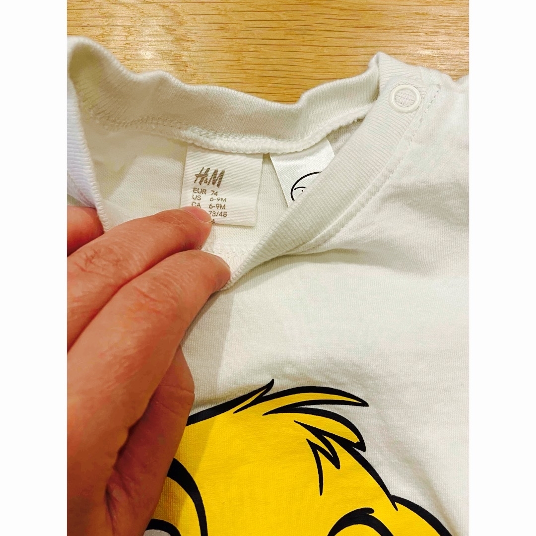 H&M(エイチアンドエム)のまとめ売り ベビーTシャツ ズボン 4点セット キッズ/ベビー/マタニティのキッズ服男の子用(90cm~)(Tシャツ/カットソー)の商品写真