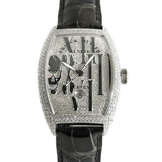 フランクミュラー(FRANCK MULLER)のフランク・ミュラー FRANCK MULLER トノウカーベックス ゴシック アロンジェ 8880SCDTGOTHDCD 全面ダイヤ文字盤 中古 腕時計 メンズ(腕時計(アナログ))