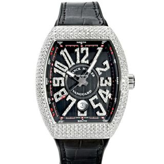 フランクミュラー(FRANCK MULLER)のフランク・ミュラー FRANCK MULLER ヴァンガード 日本未入荷 V41SCDTDNBRCDACNR ブラック文字盤 中古 腕時計 メンズ(腕時計(アナログ))