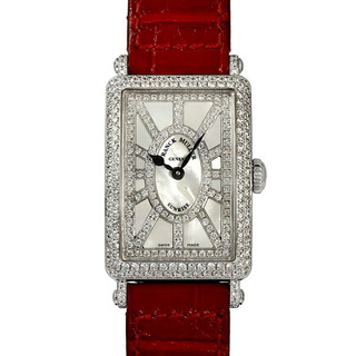 フランクミュラー(FRANCK MULLER)のフランク・ミュラー FRANCK MULLER ロングアイランド サンライズ 902QZSNRDCD ホワイト文字盤 中古 腕時計 メンズ(腕時計(アナログ))