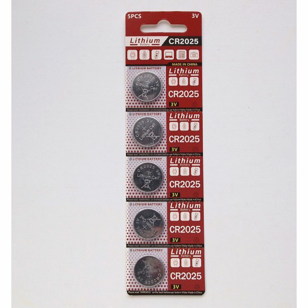 ◎ CR2025 5個 セット リチウムコイン電池 ボタン電池 スマホ/家電/カメラの生活家電(その他)の商品写真