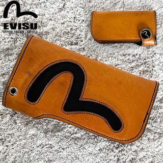 EVISU - 【希少】EVISU エヴィス ど根性 ウォレット 長財布 カモメ イエロー