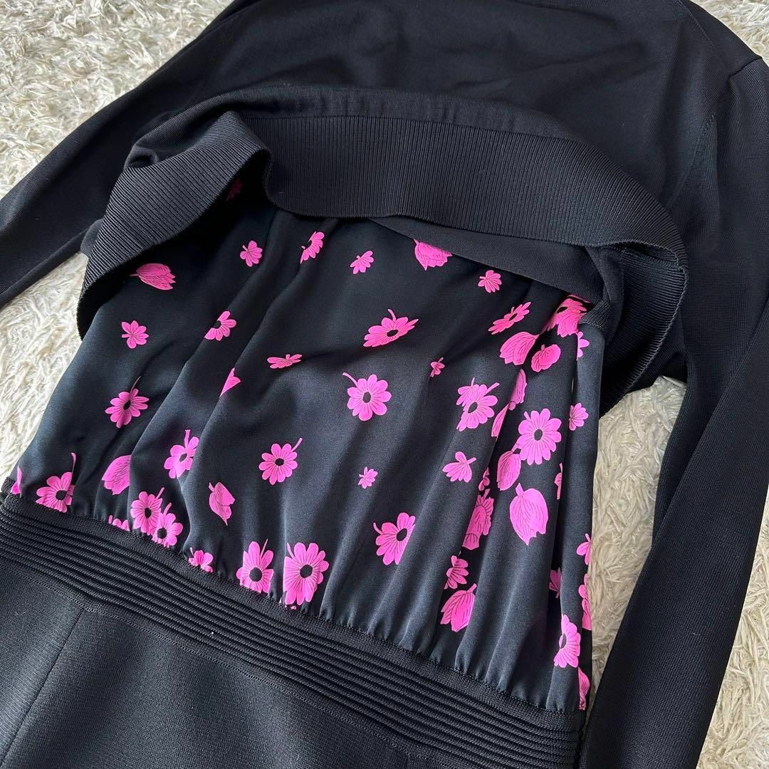 新品 LEONARD 刺繍 花柄 カーディガン ワンピース セットアップ 黒 新品 LEONARD 刺繍 花柄 カーディガン ワンピース セットアップ 黒