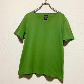 パタゴニア(patagonia)のアメリカ古着　Patagonia　パタゴニア　半袖　Tシャツ　無地　Q98(Tシャツ(半袖/袖なし))