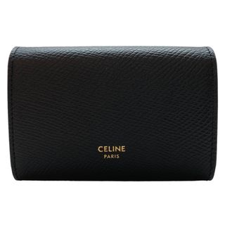 セリーヌ(celine)の　セリーヌ CELINE ビジネスカードホルダー 10J813 ブラック グレインドカーフスキン メンズ カードケース(名刺入れ/定期入れ)