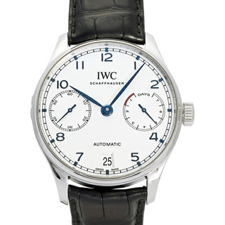 インターナショナルウォッチカンパニー(IWC)のIWC ポルトギーゼ オートマティック IW500705 シルバー文字盤 中古 腕時計 メンズ(腕時計(アナログ))