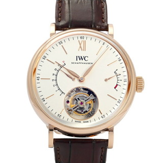 インターナショナルウォッチカンパニー(IWC)のIWC ポートフィノ ハンドワインド トゥールビヨン レトログラード IW516501 シルバー文字盤 中古 腕時計 メンズ(腕時計(アナログ))