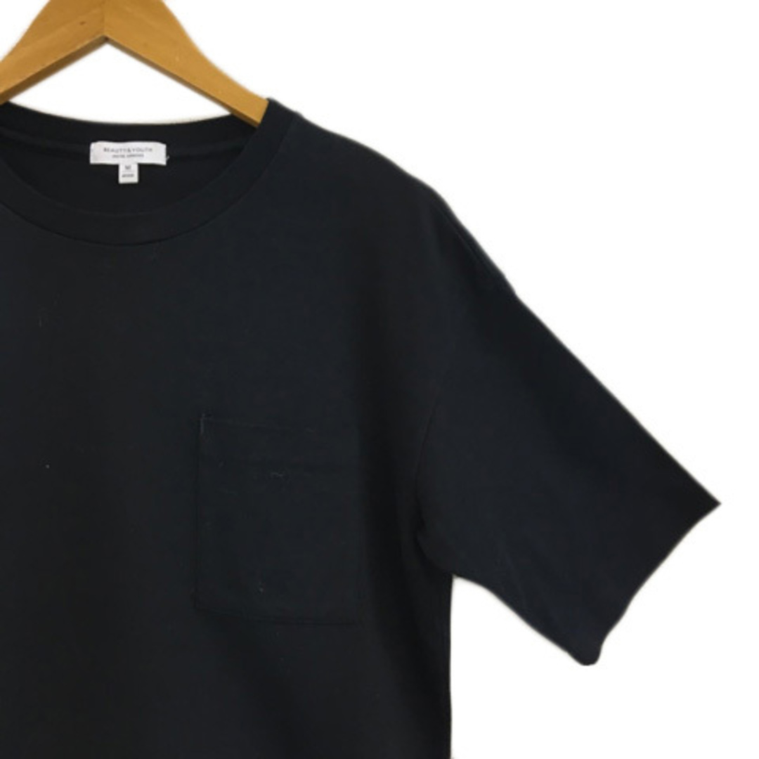 BEAUTY&YOUTH UNITED ARROWS(ビューティアンドユースユナイテッドアローズ)のユナイテッドアローズ ビューティー&ユース Tシャツ カットソー 半袖 M 黒 メンズのトップス(Tシャツ/カットソー(半袖/袖なし))の商品写真