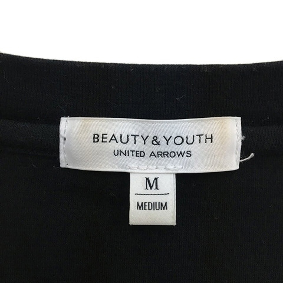 BEAUTY&YOUTH UNITED ARROWS(ビューティアンドユースユナイテッドアローズ)のユナイテッドアローズ ビューティー&ユース Tシャツ カットソー 半袖 M 黒 メンズのトップス(Tシャツ/カットソー(半袖/袖なし))の商品写真