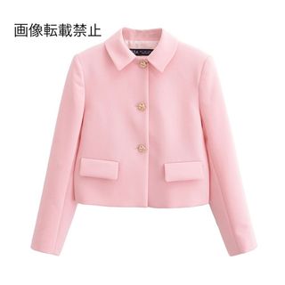 👛4月新作🧸14026◆pink ピンク ジャケット(テーラードジャケット)