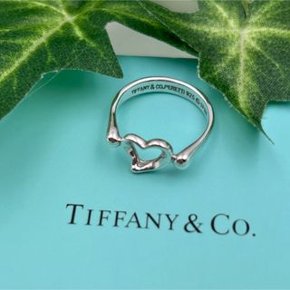 ティファニー(Tiffany & Co.)の【美品】ティファニー　オープンハート　リング　１０号　シルバー(リング(指輪))