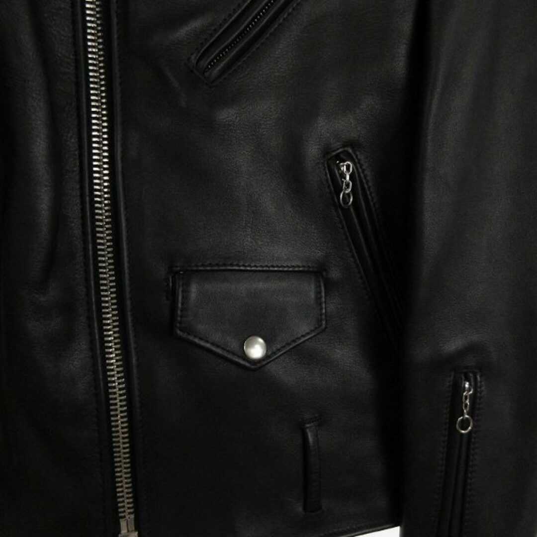 SOPHNET.(ソフネット)のソフネット ショット ワンスター ダブルライダース ジャケット ブラック 34 メンズのジャケット/アウター(ライダースジャケット)の商品写真