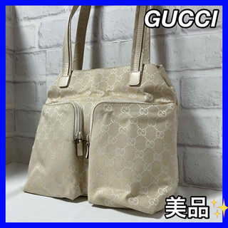 グッチ(Gucci)のGUCCI ハンドバッグ　ショルダーバック　トートバッグ　美品　キャンバス正規品(ショルダーバッグ)