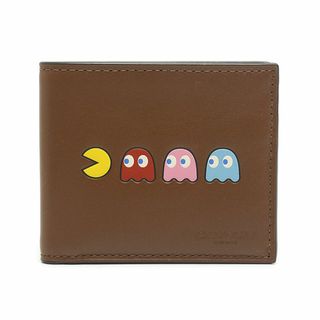 コーチ(COACH)のコーチ×パックマン PAC-MAN 2つ折り札入れ F75911 ブラウン(折り財布)