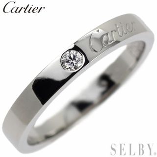 カルティエ(Cartier)のカルティエ Pt950 ダイヤモンド リング エングレーブド 50号(リング(指輪))