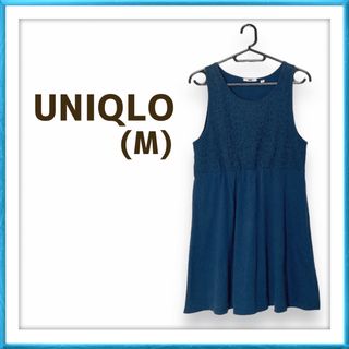 ユニクロ(UNIQLO)の【ラス1】UNIQLO ユニクロ レース切り替え チュニック ノースリーブ(チュニック)