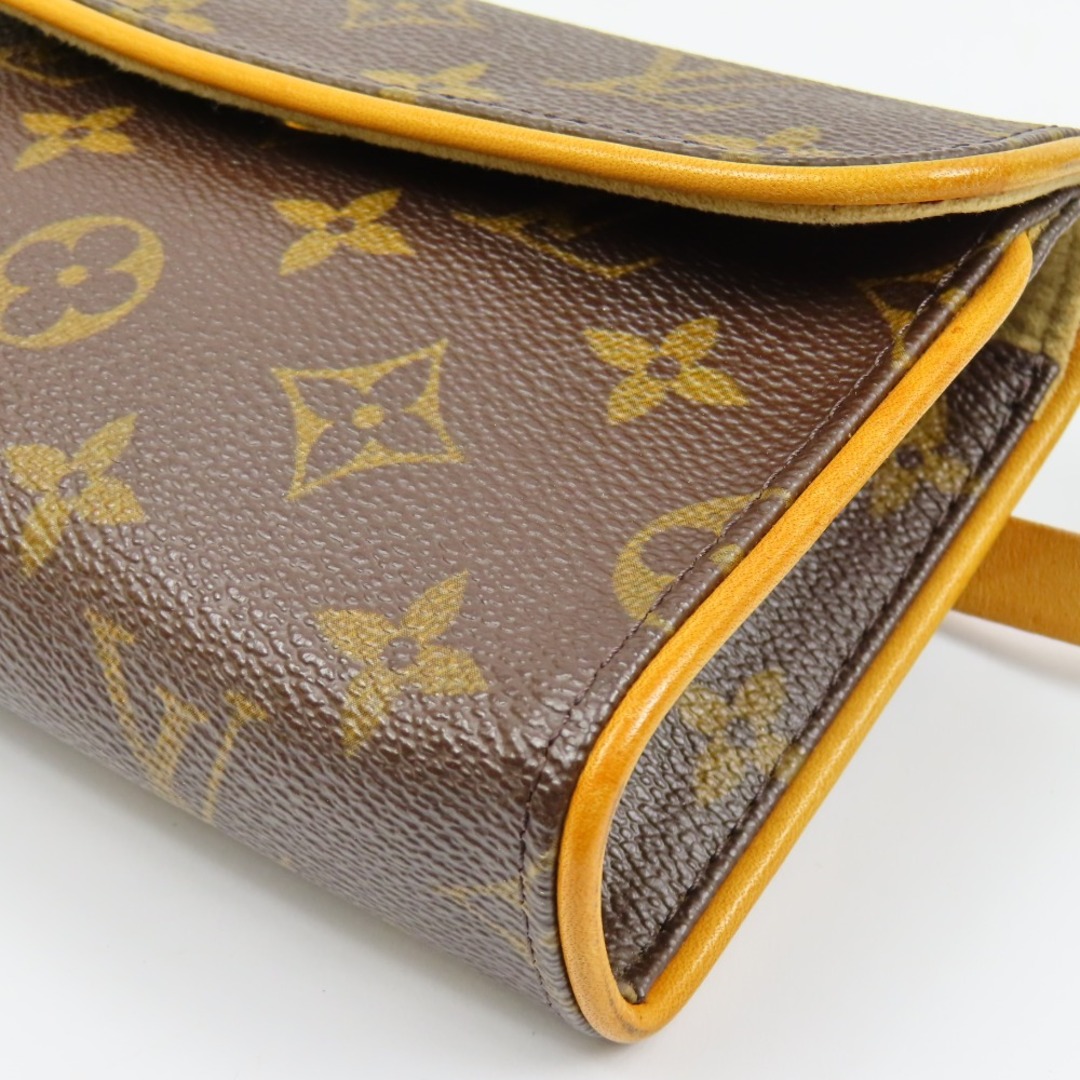 LOUIS VUITTON(ルイヴィトン)の美品 LOUIS VUITTON ルイヴィトン フロランティーヌ XS ヒップバッグ ヴィンテージ モノグラム ウエストバッグ PVC/ヌメ革 ブラウン レディース【中古】 レディースのバッグ(ボディバッグ/ウエストポーチ)の商品写真