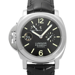 パネライ(PANERAI)のパネライ PANERAI ルミノール パワーリザーブ PAM00123 ブラック文字盤 中古 腕時計 メンズ(腕時計(アナログ))