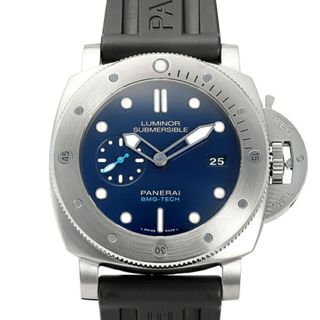 パネライ(PANERAI)のパネライ PANERAI ルミノール サブマーシブル 1950 BMG-TECH 3デイズ オートマティック PAM00692 ブルー文字盤 中古 腕時計 メンズ(腕時計(アナログ))