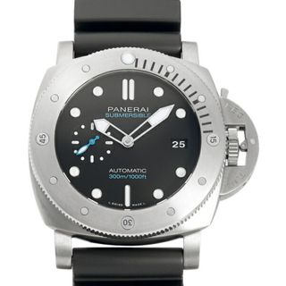 パネライ(PANERAI)のパネライ PANERAI サブマーシブル ルミノール1950 3デイズ PAM01305 ブラック文字盤 中古 腕時計 メンズ(腕時計(アナログ))