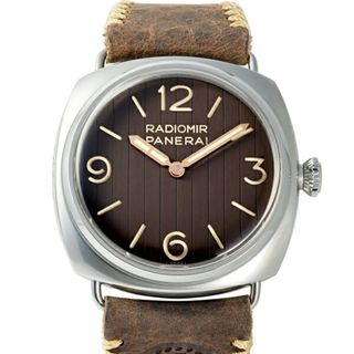 パネライ(PANERAI)のパネライ PANERAI ラジオミール アイリーン 45mm 世界限定499本 PAM01243 ブラウン文字盤 中古 腕時計 メンズ(腕時計(アナログ))