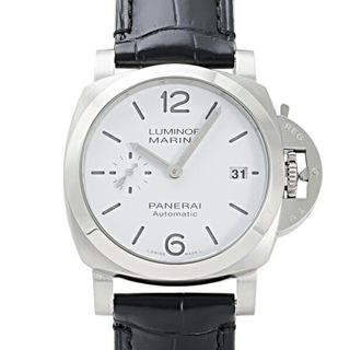 パネライ(PANERAI)のパネライ PANERAI ルミノール マリーナ クアランタ PAM01271 ホワイト文字盤 中古 腕時計 メンズ(腕時計(アナログ))