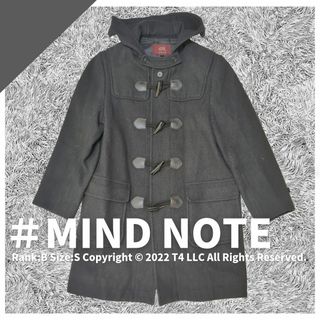 MIND NOTE　ダッフルコート　チャコールグレー　Sサイズ　日本製✓1774(ダッフルコート)