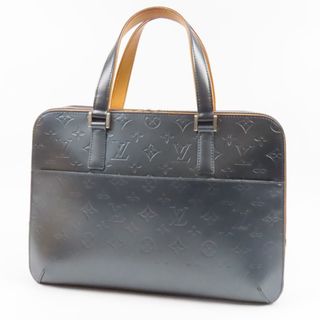 ルイヴィトン(LOUIS VUITTON)のLOUIS VUITTON ルイヴィトン マルデン ビジネスバッグ 書類鞄  モノグラムマット ブリーフケース レザー ブルー メンズ【中古】(ビジネスバッグ)