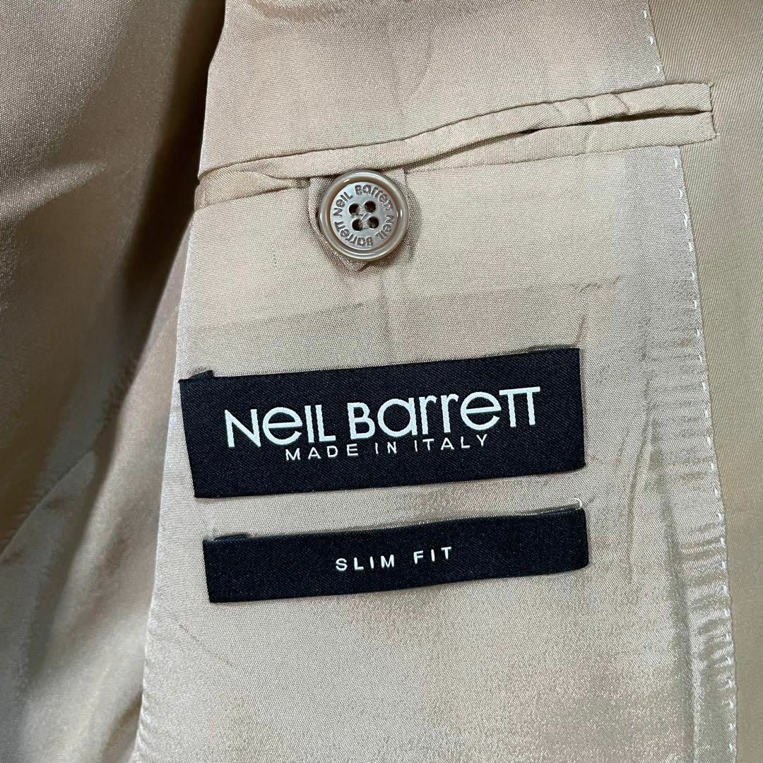 NEIL BARRETT(ニールバレット)のニールバレット スーツ セットアップ ベージュ 52 ジャケット パンツ 上下 メンズのスーツ(スーツジャケット)の商品写真