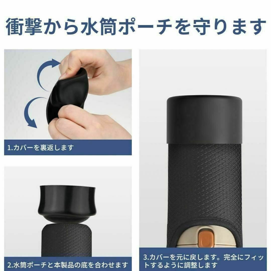 ライトブルー　１個　水筒底カバー シリコン 90mm 底 キズ 防止 保護 インテリア/住まい/日用品のキッチン/食器(その他)の商品写真