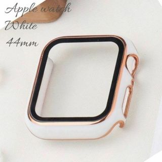 Apple Watch - AppleWatch カバー ホワイト 44mm ゴールドフレーム　新品