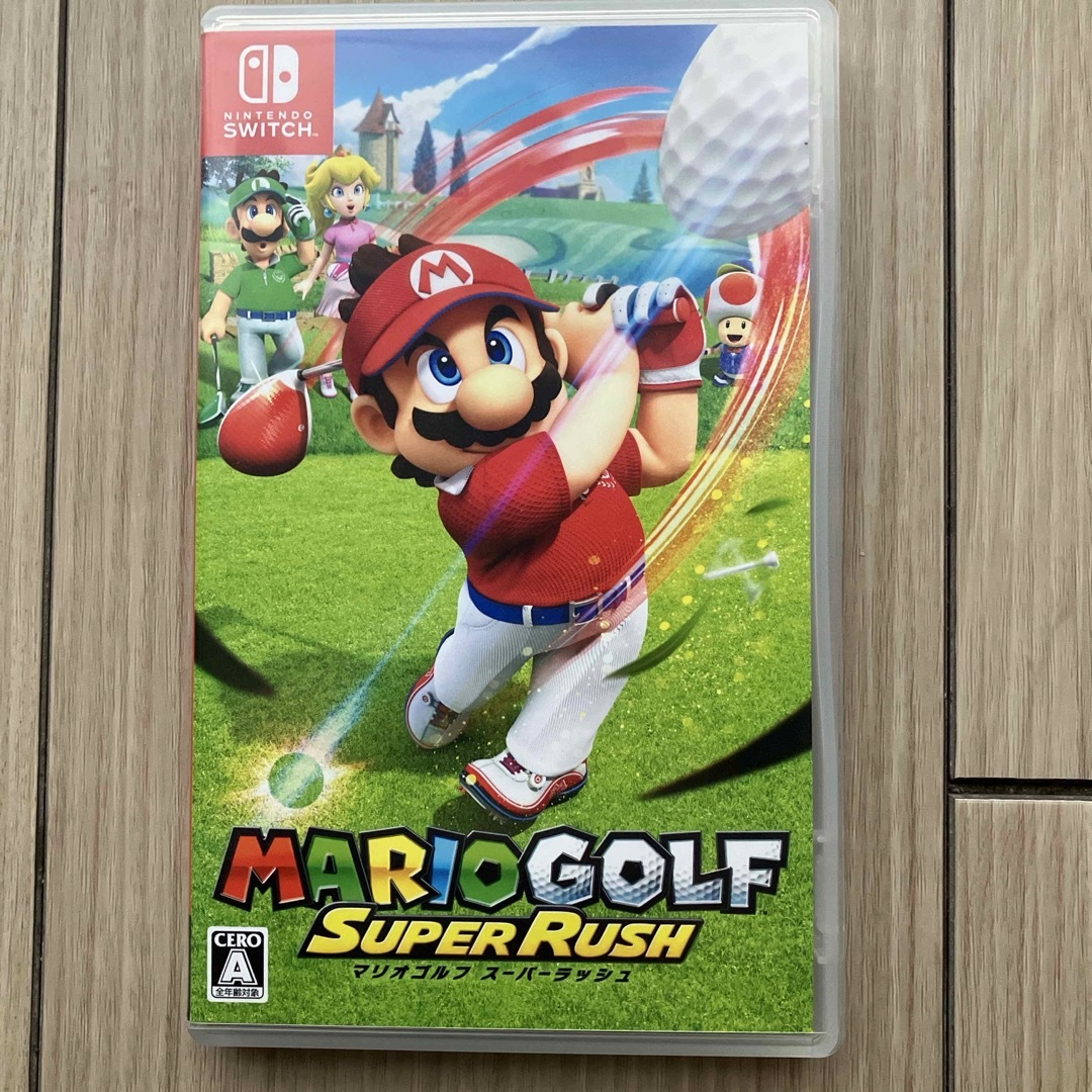Nintendo Switch(ニンテンドースイッチ)のマリオゴルフ スーパーラッシュ エンタメ/ホビーのゲームソフト/ゲーム機本体(家庭用ゲームソフト)の商品写真