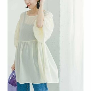 アーバンリサーチアイテムズ(URBAN RESEARCH ITEMS)の【CREAM】シアーティアードブラウス(シャツ/ブラウス(長袖/七分))