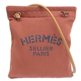 エルメス(Hermes)のエルメス HERMES サックアリーヌ ショルダーバッグ トワルシェブロン/スイフト レッド系 A刻印 2017年 中古 新入荷 HE0922(ショルダーバッグ)