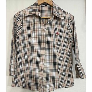 バーバリー(BURBERRY)のBURBERRY ノバチェック 七分丈シャツ　美品(シャツ/ブラウス(長袖/七分))