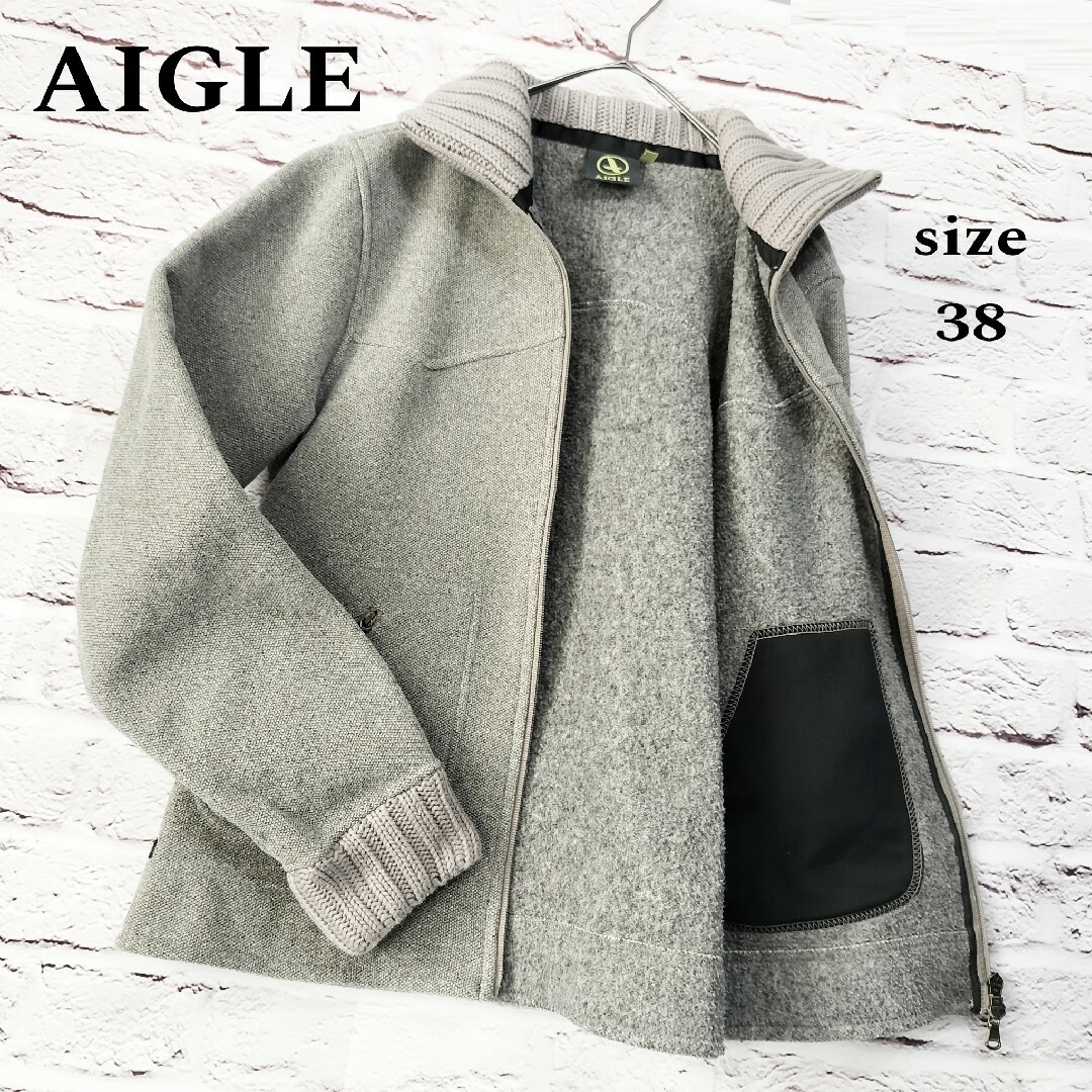 AIGLE(エーグル)の【裏起毛】エーグル AIGLE ドッキング フリース ダブルジップ ファスナー レディースのジャケット/アウター(ブルゾン)の商品写真